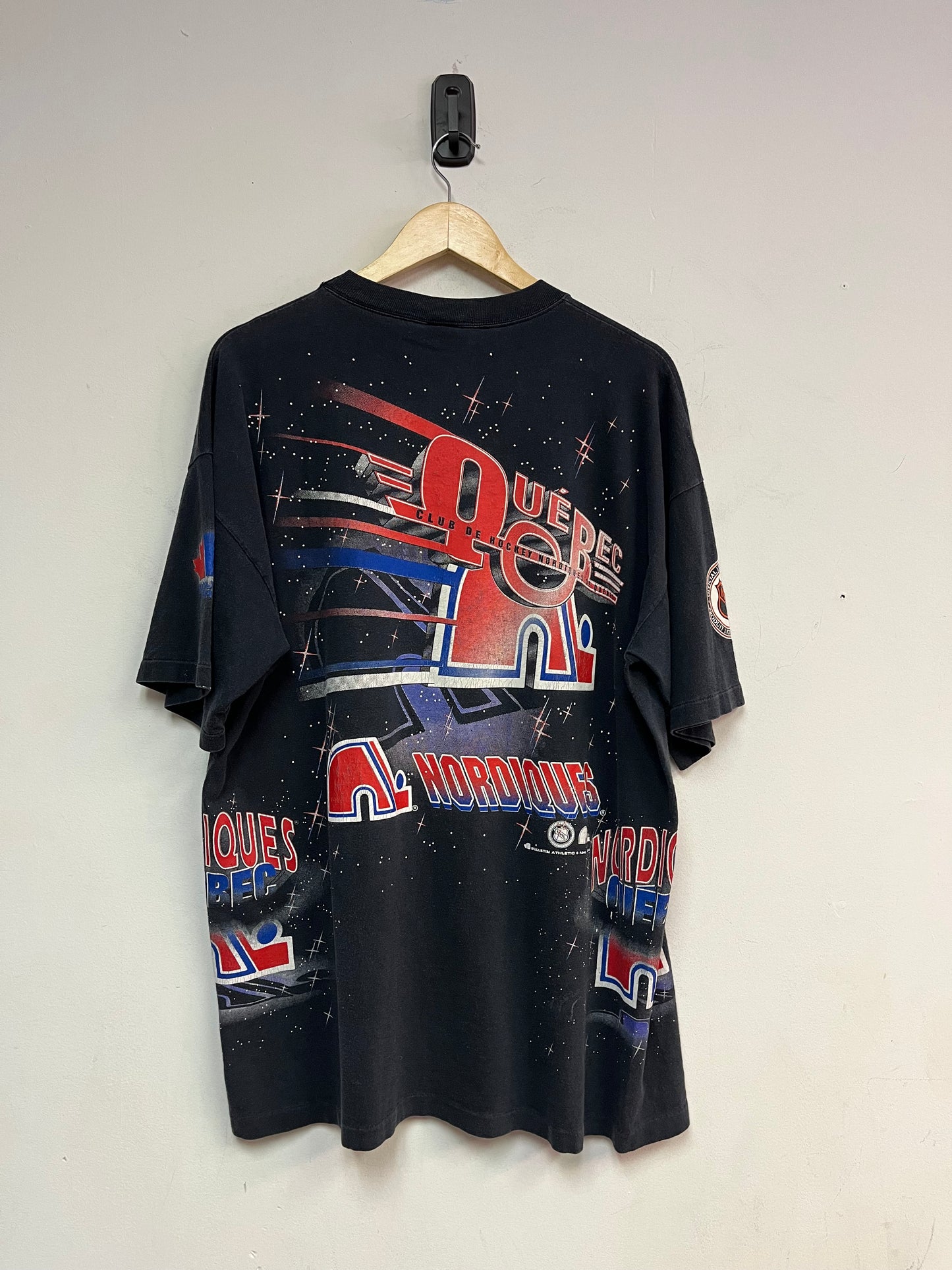 (XL) 1994 Quebec Nordiques AOP Tee