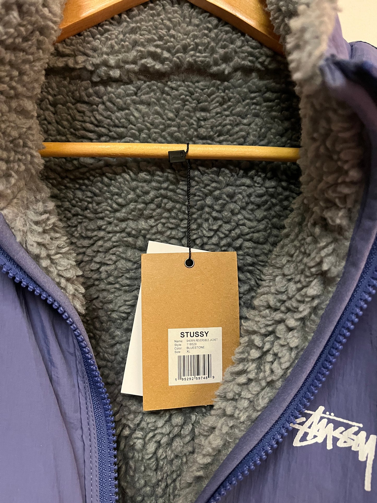 (XL) Stussy Sherpa Reversible Jacket