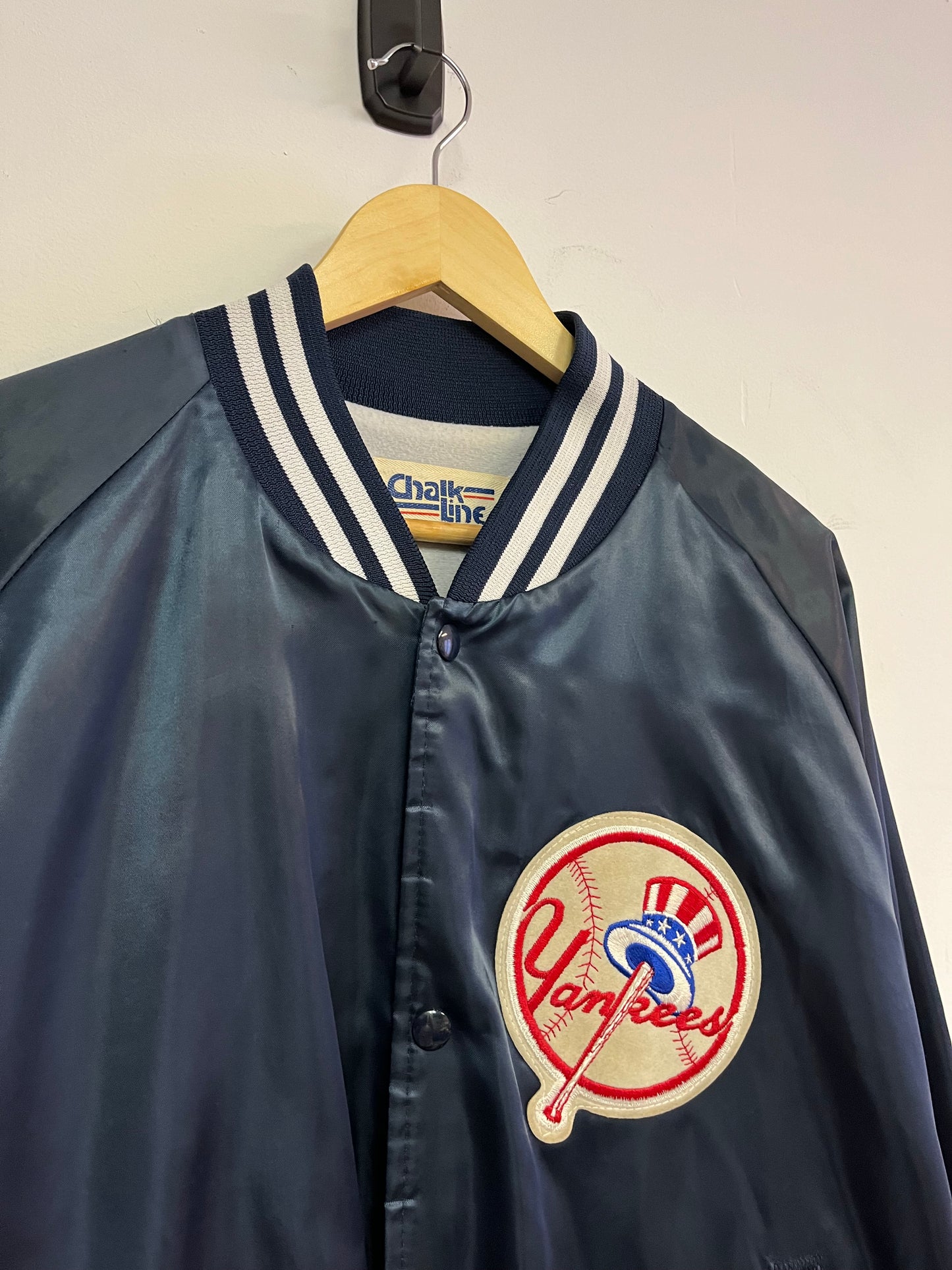 (L/XL) 90’s Chalk Line New York Yankees Satin Jacket
