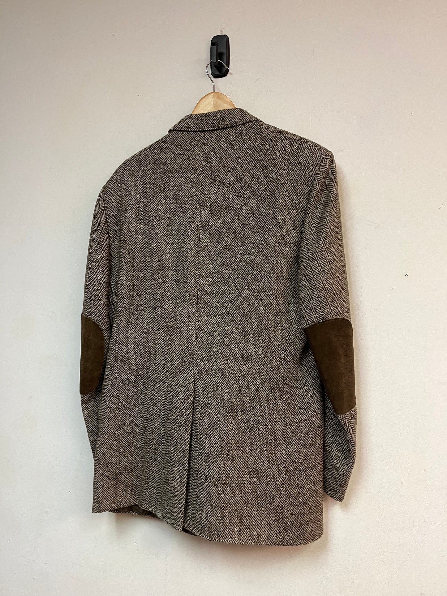 (L/XL) 80’s Wool Herringbone Coat