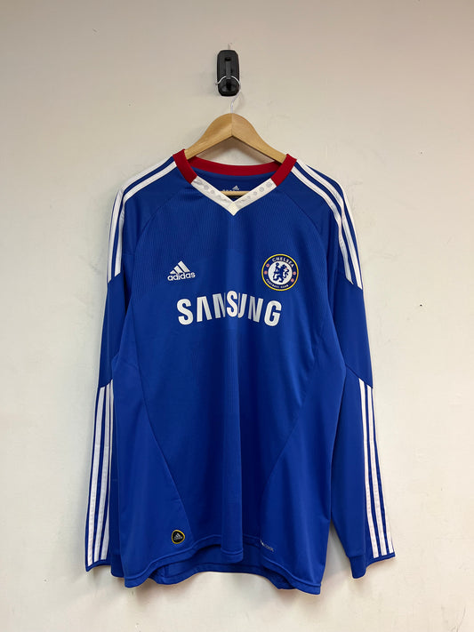 (L) 2010/11 Adidas Chelsea FC Long Sleeve Jersey