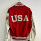(M/L) 90’s Roots Leather Varsity Jacket