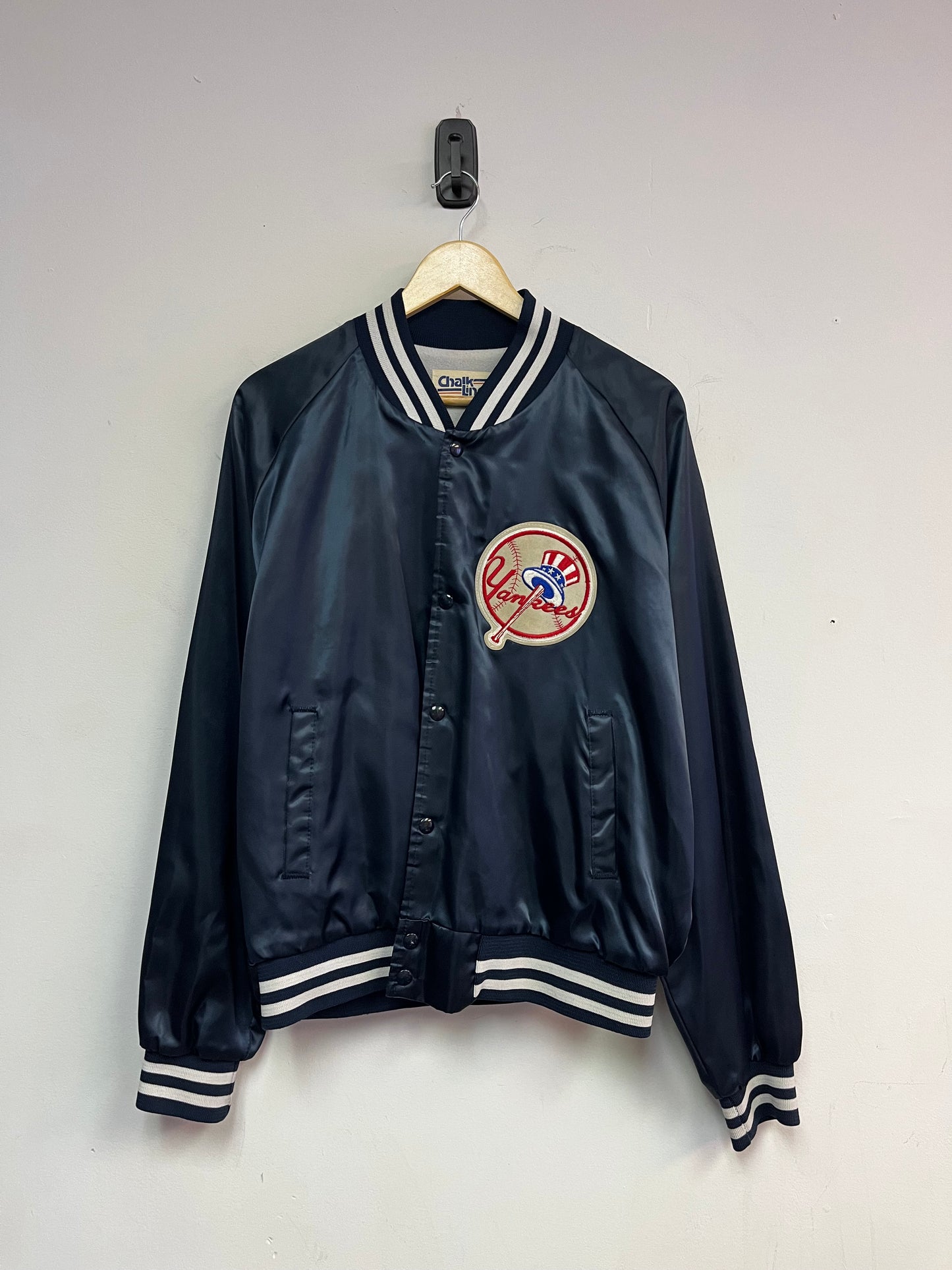 (L/XL) 90’s Chalk Line New York Yankees Satin Jacket