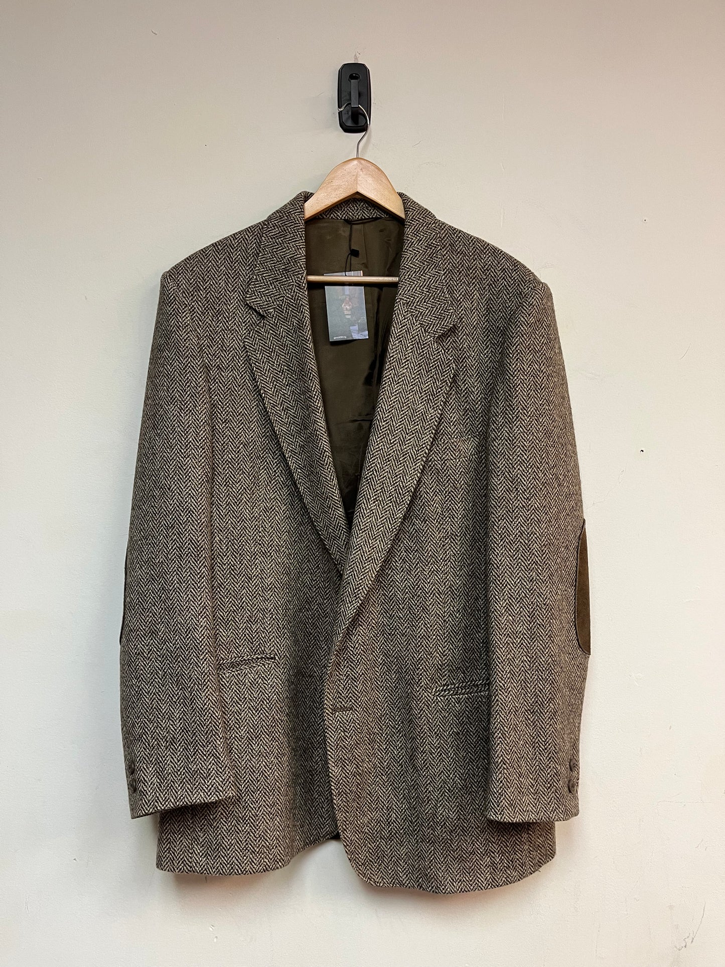 (L/XL) 80’s Wool Herringbone Coat