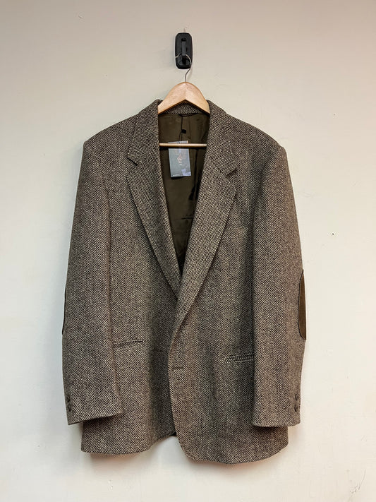 (L/XL) 80’s Wool Herringbone Coat