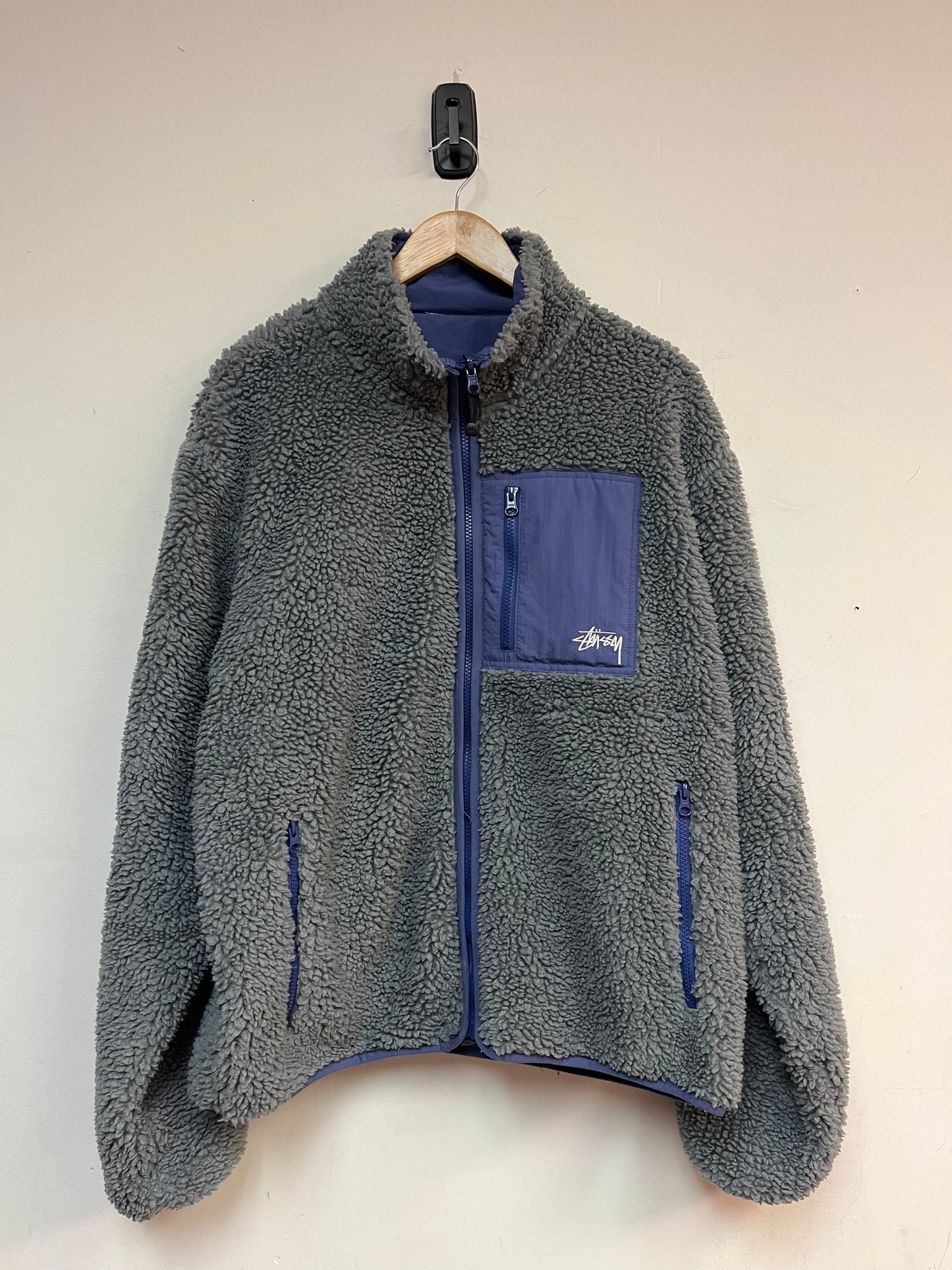 (XL) Stussy Sherpa Reversible Jacket