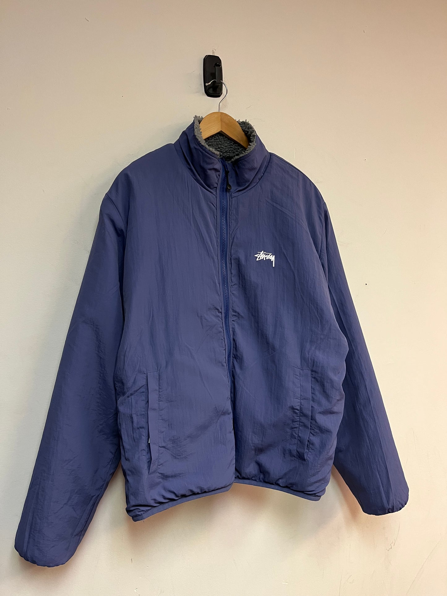 (XL) Stussy Sherpa Reversible Jacket