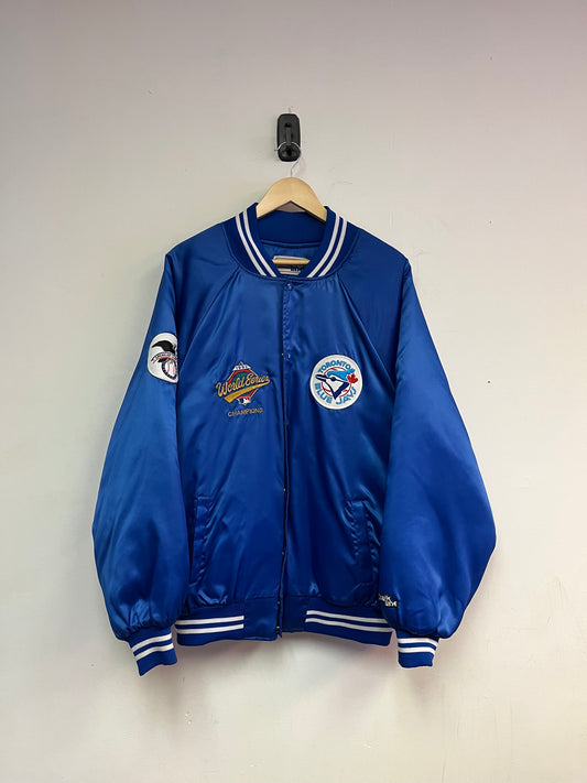 (XL) 1992 Chalk Line Toronto Blue Jays Satin Bullpen Jacket
