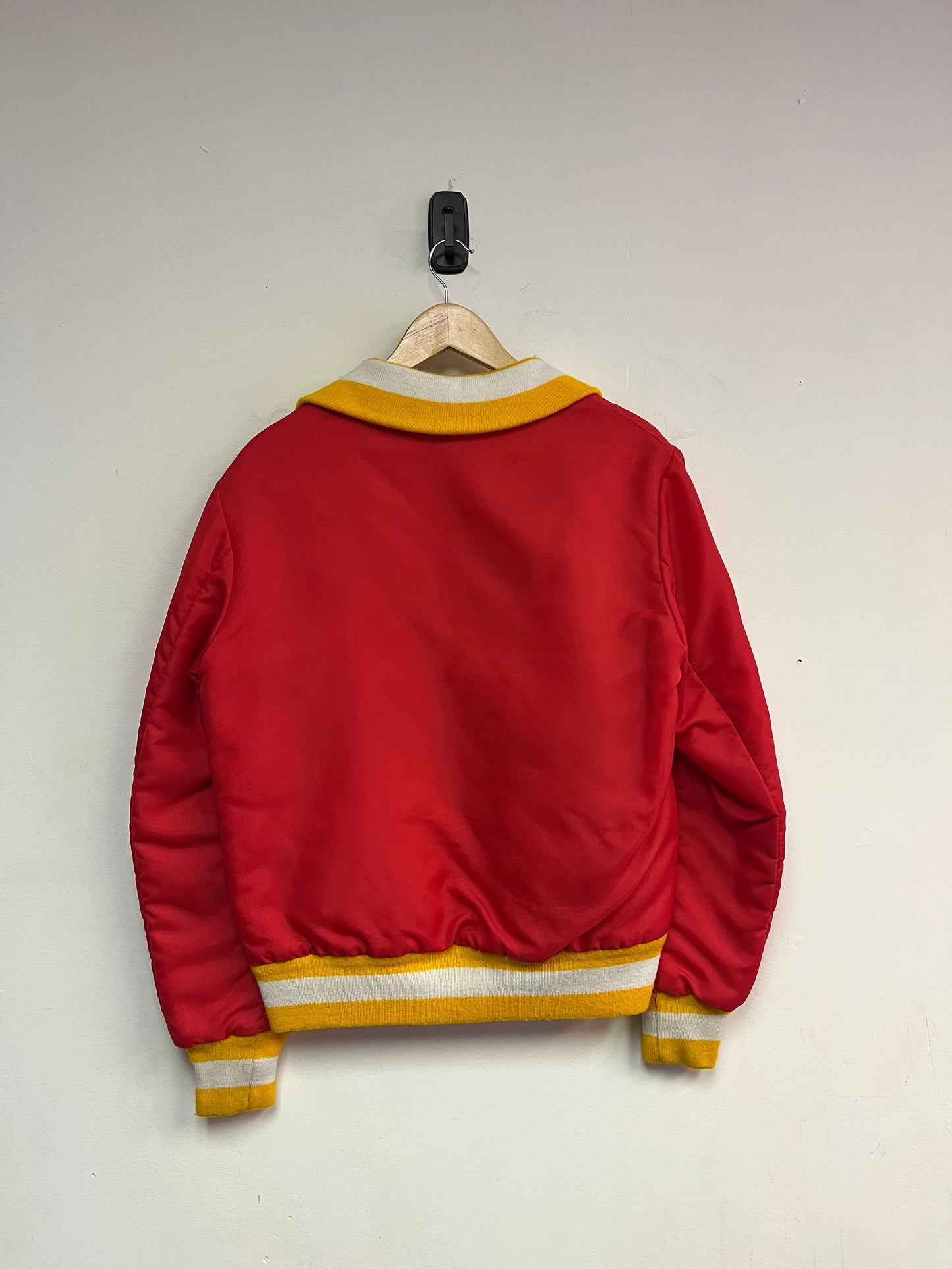 (M) 80’s Shain Calgary Flames Satin Jacket