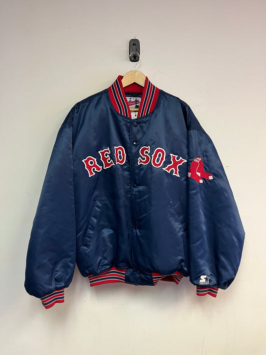 (XL) 90’s Starter Boston Red Sox Satin Bullpen Jacket