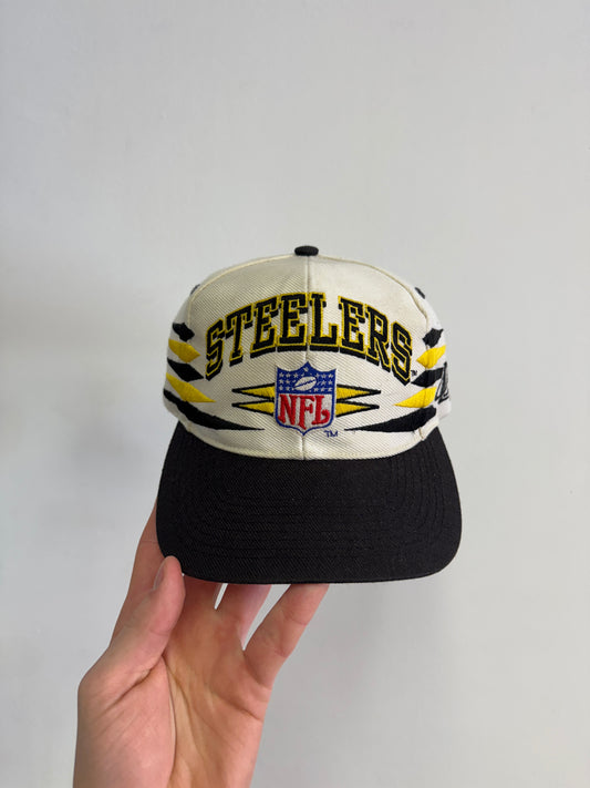 90’s Logo Athletic Diamond Pittsburgh Steelers SnapBack