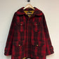 (L) 1950’s/60’s Woolrich Buffalo Plaid Mackinaw Wool Coat