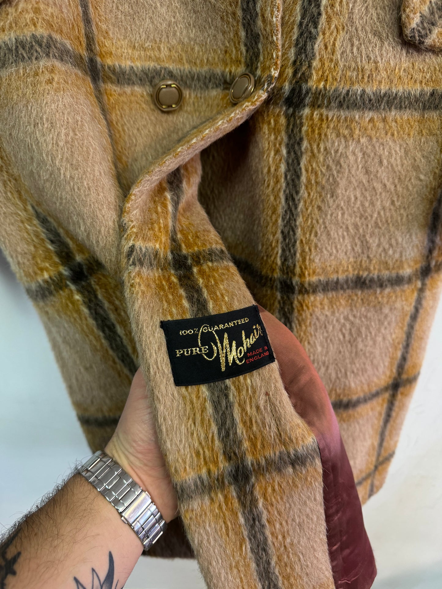 (L) 100% Mohair Long Coat