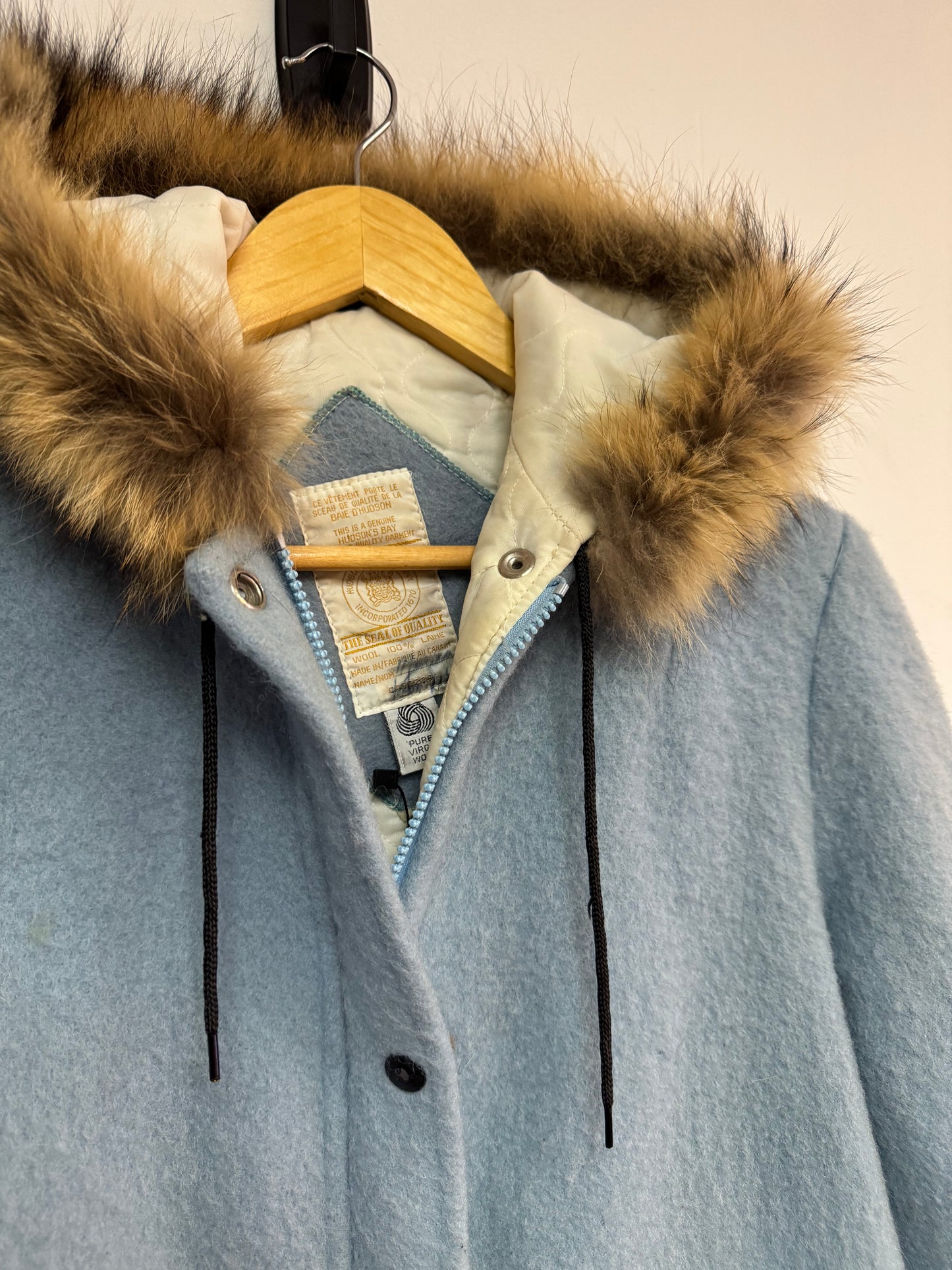 (S) 70’s Hudson’s Bay 100% Wool Coat