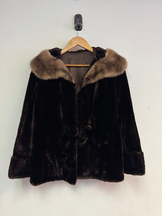 (S) Genuine Seal Fur Jacket