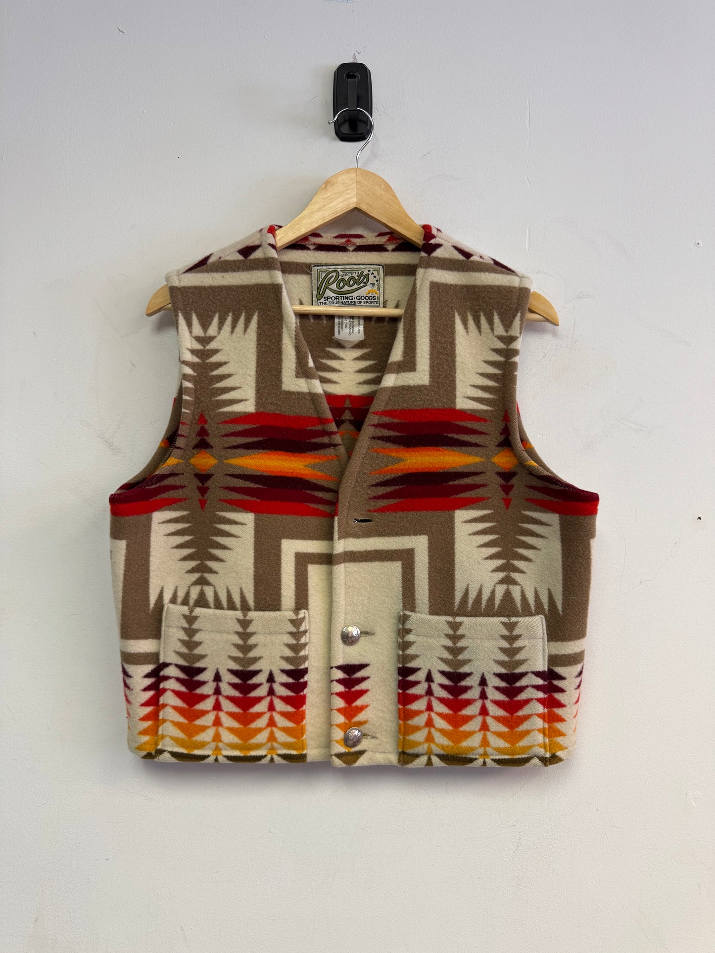 (M/L) 80’s Roots Aztec Wool Vest