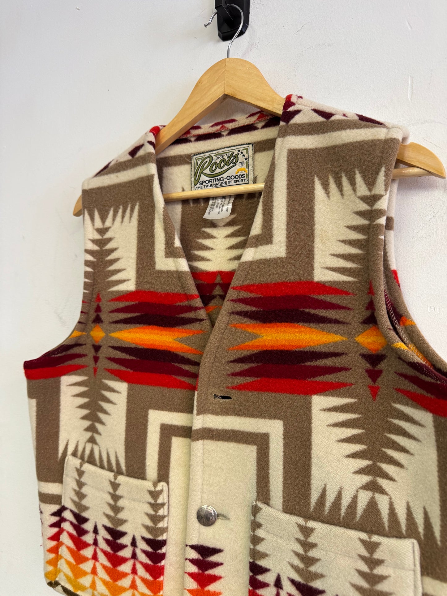 (M/L) 80’s Roots Aztec Wool Vest
