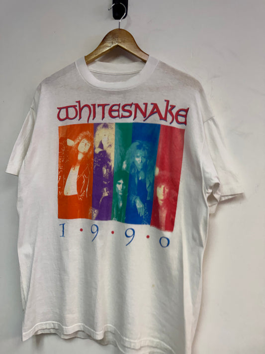 (XL) 1990 Whiteshake ‘Sip of the Tongue’ Tour Tee